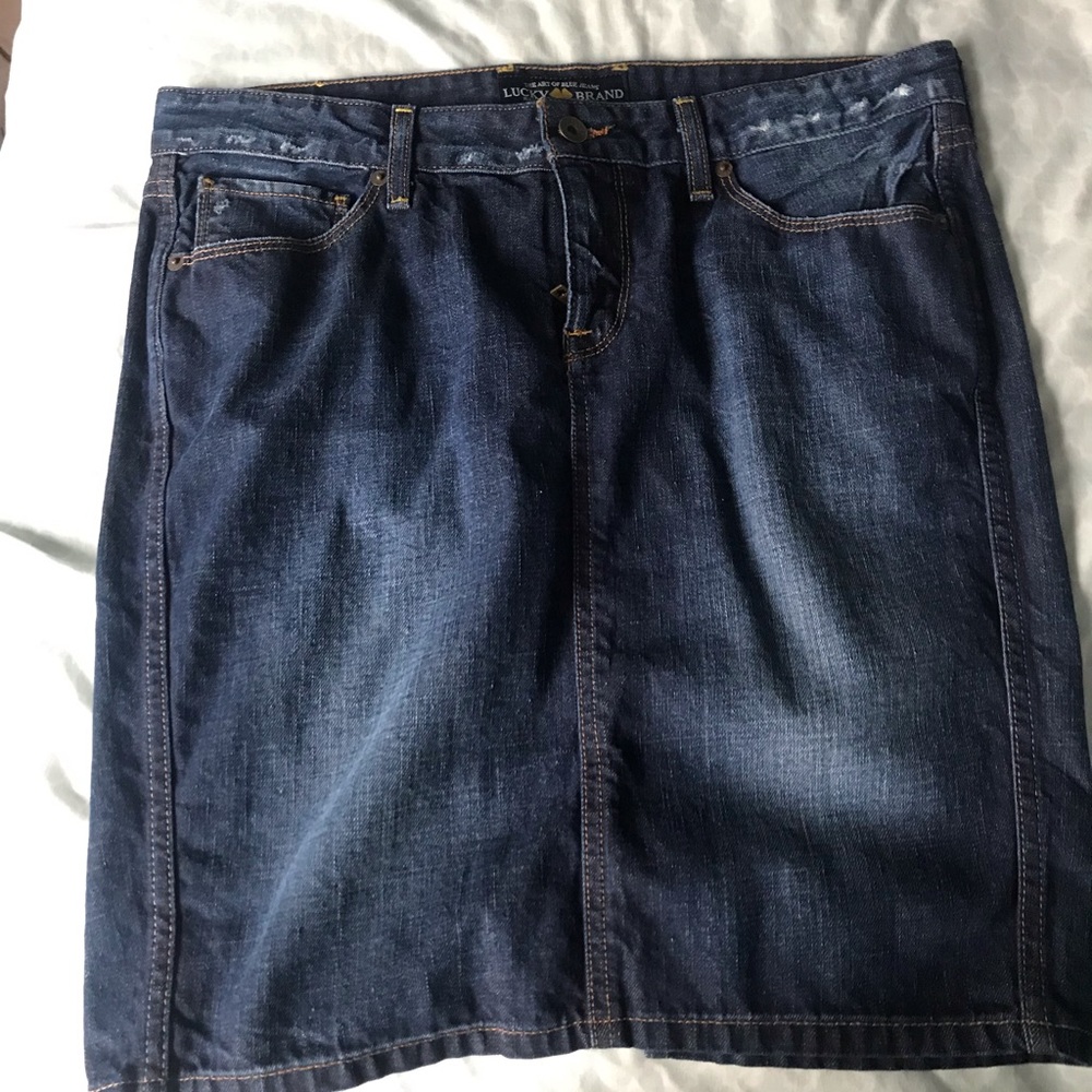 Lucky Brand Jean Pencil skirt